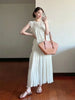 Plus Size Women's Elegant Casual Pleated Relaxed Fit Dress Fits 331 lb