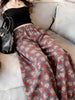 Plus Size Women's Summer New-Style Casual Floral Relaxed Fit Pants Fits 331 lb