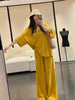 Plus Size Women's Summer Casual Short-Sleeve Relaxed Fit Two-Piece Set Fits 331 lb