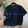 Plus Size Women's Summer French-Style Knitted Short-Sleeve Relaxed Fit Sweater Fits 331 lb