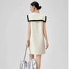 Plus Size French-Style Design Sleeveless Relaxed Fit Dress