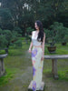 Jin Zhan Chao Lu Dress Oriental Aesthetic Retro New Chinese Style Halter Neck Sheath
