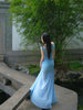 Orchid Kite Cloud Yarn Skirt Early Morning Mist Flower New Chinese Style Slim Fit Mesh Overlay Dress