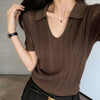 Plus Size Women's Summer Knitted Relaxed Fit Sweater Fits 331 lb