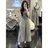 Plus Size Women's Summer Elegant Casual Two-Piece Set