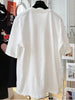 Plus Size Women's Summer Embroidered Short-Sleeve Relaxed Fit T-Shirt Fits 331 lb