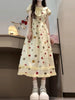 Plus Size Women's Beautiful New-Style Floral Dress Fits 331 lb