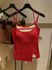 Plus Size Summer Design Patchwork Relaxed Fit Vest Fits 331 lb