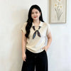 Plus Size Women's Summer New-Style Casual Knitted Short-Sleeve Relaxed Fit Sweater Fits 331 lb