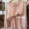 Plus Size Women's Summer French-Style Elegant New-Style Relaxed Fit Two-Piece Set Fits 331 lb