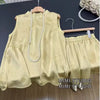 Plus Size Women's Summer Fashionable Sleeveless Two-Piece Set
