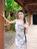 Yan Ting Yun Jia Skirt Moonlight Cool and Elegant New Chinese Style Irregular Fitted Strapless Dress