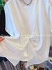 Plus Size Women's Summer New-Style Bow Short-Sleeve T-Shirt Fits 331 lb