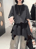 Plus Size Summer Fashionable New-Style Casual Patchwork Short-Sleeve Relaxed Fit T-Shirt Fits 331 lb