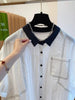Plus Size Women's Summer New-Style Short-Sleeve Relaxed Fit Shirt Fits 331 lb