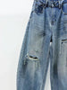 Plus Size Women's Summer Vintage Casual Denim Relaxed Fit Pants