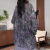 Plus Size Women's Spring Summer Fashionable Floral Long-Sleeve Relaxed Fit Shirt Fits 331 lb