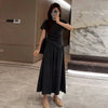 Plus Size Women's Summer Short-Sleeve Two-Piece Set Fits 276 lb