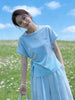 Plus Size Women's Summer Fashionable Elegant New-Style Short-Sleeve Two-Piece Set Fits 331 lb
