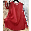 Plus Size Women's Summer French-Style New-Style Sleeveless Relaxed Fit Shirt Fits 331 lb