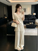 Plus Size Women's Summer New-Style Casual Relaxed Fit Two-Piece Set Fits 331 lb