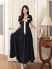 Daisy Princess Color-Block Lace Patchwork Dress 5m Sweep