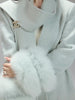 Snow Country's It Girl: Superbly recommended mid-length coat serene sky blue crafted from premium Australian wool. Exudes an air of noble elegance and