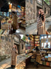 Wool Mid-century Collection Korean Drama Female Lead Gentle Temperament Wool Coat with Built-in Scarf