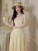 First Sight Heartbeat Custom Dyed Corseted Organza and Lace Mesh Spliced Dress