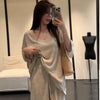 Plus Size Women's Summer New-Style Casual Short-Sleeve Relaxed Fit Two-Piece Set Fits 331 lb
