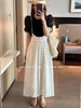 Plus Size Women's Summer Short-Sleeve Camisole Dress Fits 331 lb