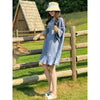 Plus Size Women's Summer Casual Short-Sleeve Relaxed Fit Dress Fits 331 lb