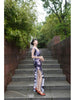 Purple Man Die Dream Skirt Rosemary Trumpet Flower Mysterious and Elegant Retro Chinese Split Maxi Dress