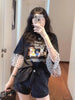 Plus Size Women's Summer Fashionable New-Style Lace Patchwork Short-Sleeve Relaxed Fit T-Shirt Fits 331 lb
