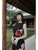 National Style Peony Skirt Retro Plant Series New Chinese Original Sleeveless Set Top + Dress