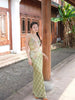 Chun Tai Plaid Window Skirt Green New Chinese Style Retro Two-Piece Long Dress Set