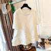 Plus Size Women's Summer Patchwork Mesh Short-Sleeve T-Shirt Fits 331 lb
