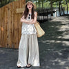Plus Size Summer Fashionable Casual Sleeveless Relaxed Fit Two-Piece Set Fits 331 lb