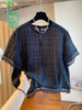 Plus Size Women's Summer Floral Chiffon Short-Sleeve Relaxed Fit Blouse