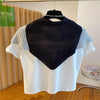 Plus Size Women's Spring Summer New-Style Embroidered Short-Sleeve Relaxed Fit T-Shirt Fits 331 lb