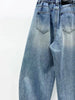 Plus Size Women's Summer Vintage Casual Denim Relaxed Fit Pants