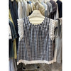 Plus Size Lace Sleeveless Relaxed Fit Shirt Fits 99-331 lb