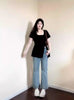 Plus Size Women's Summer Design Short-Sleeve T-Shirt Fits 265 lb