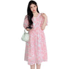 Plus Size Summer New-Style Floral Short-Sleeve Relaxed Fit Dress Fits 331 lb