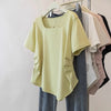 Plus Size Women's Summer Casual Short-Sleeve T-Shirt Fits 265 lb