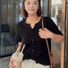 Plus Size Women's Summer Knitted Short-Sleeve Cardigan Fits 331 lb