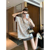 Plus Size Women's Summer New-Style Short-Sleeve Relaxed Fit T-Shirt Fits 331 lb
