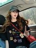 Plus Size Summer Embroidered Printed Short-Sleeve Relaxed Fit T-Shirt Fits 331 lb