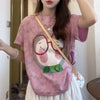 Plus Size Women's Summer Design Printed Short-Sleeve Relaxed Fit T-Shirt