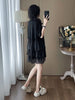 Plus Size Women's Summer Casual Patchwork Mesh Relaxed Fit Dress Fits 331 lb